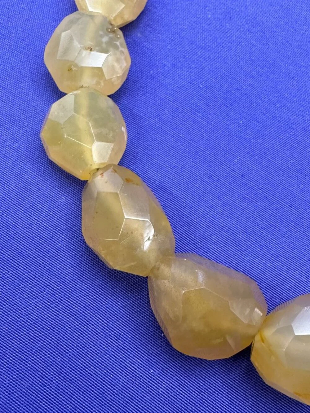 Yellow Faceted Gemstone Necklace. Sterling Dragonfly Charm